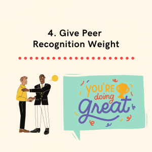 Give Peer Recognition Weight